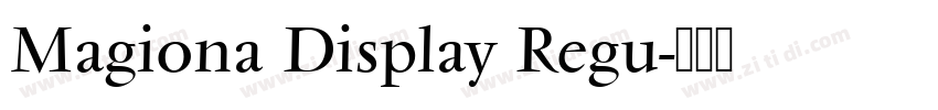 Magiona Display Regu字体转换